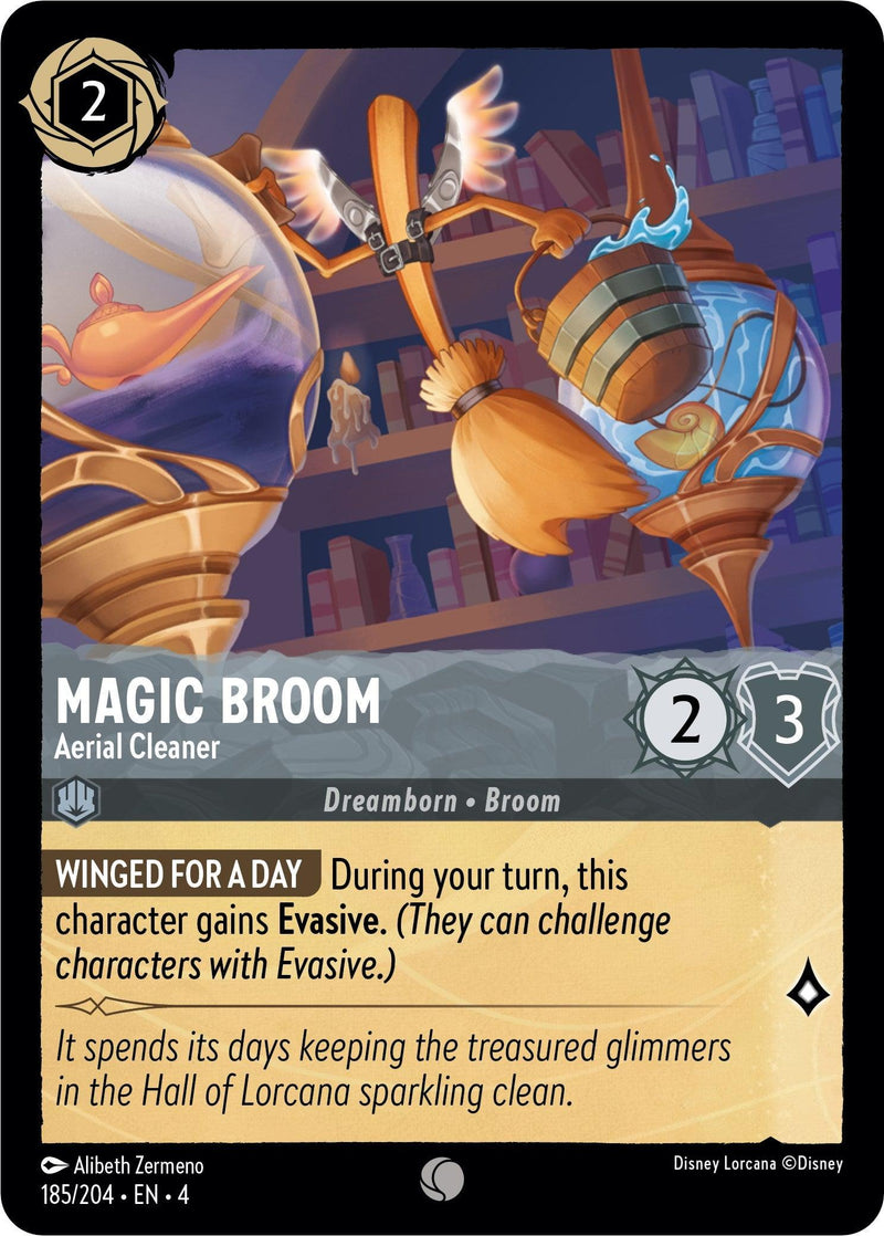 Magic Broom - Aerial Cleaner (185/204) [Ursula's Return] - Paradise Hobbies LLC