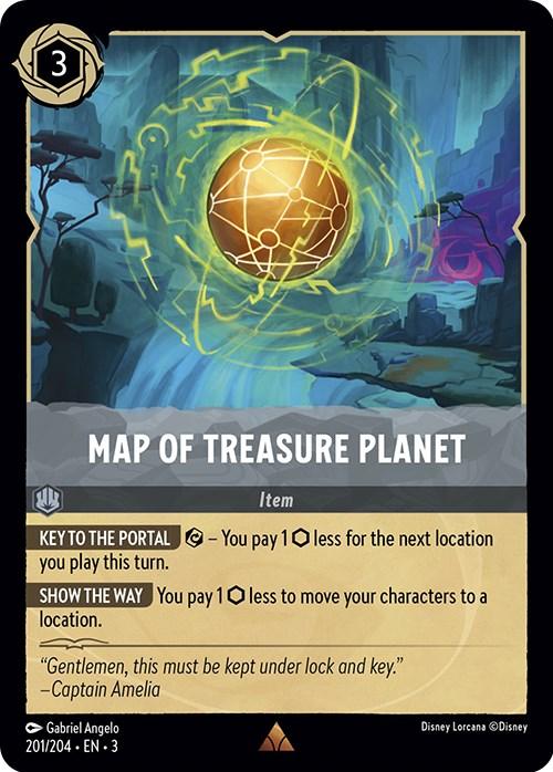 Map of Treasure Planet (201/204) [Into the Inklands] - Paradise Hobbies LLC
