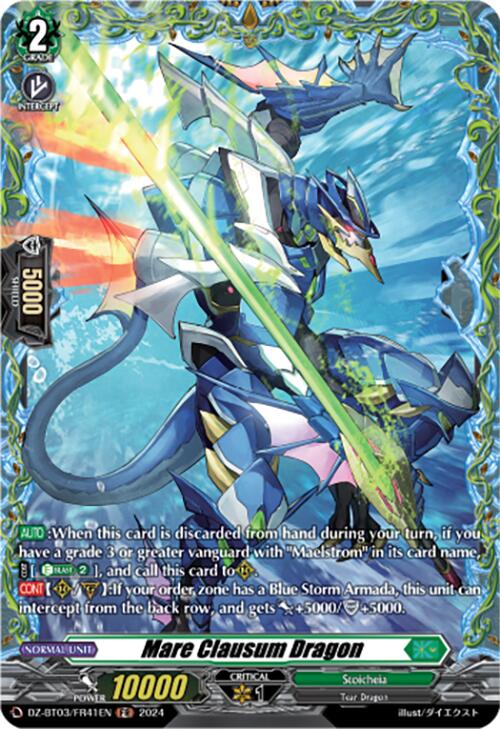 Mare Clausum Dragon (DZ-BT03/FR41EN) [Dimensional Transcendence] - Paradise Hobbies LLC