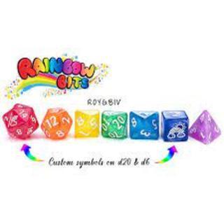 Mighty Tiny Dice: Rainbow Bits (7 Polyhedral Dice Set) - Paradise Hobbies LLC