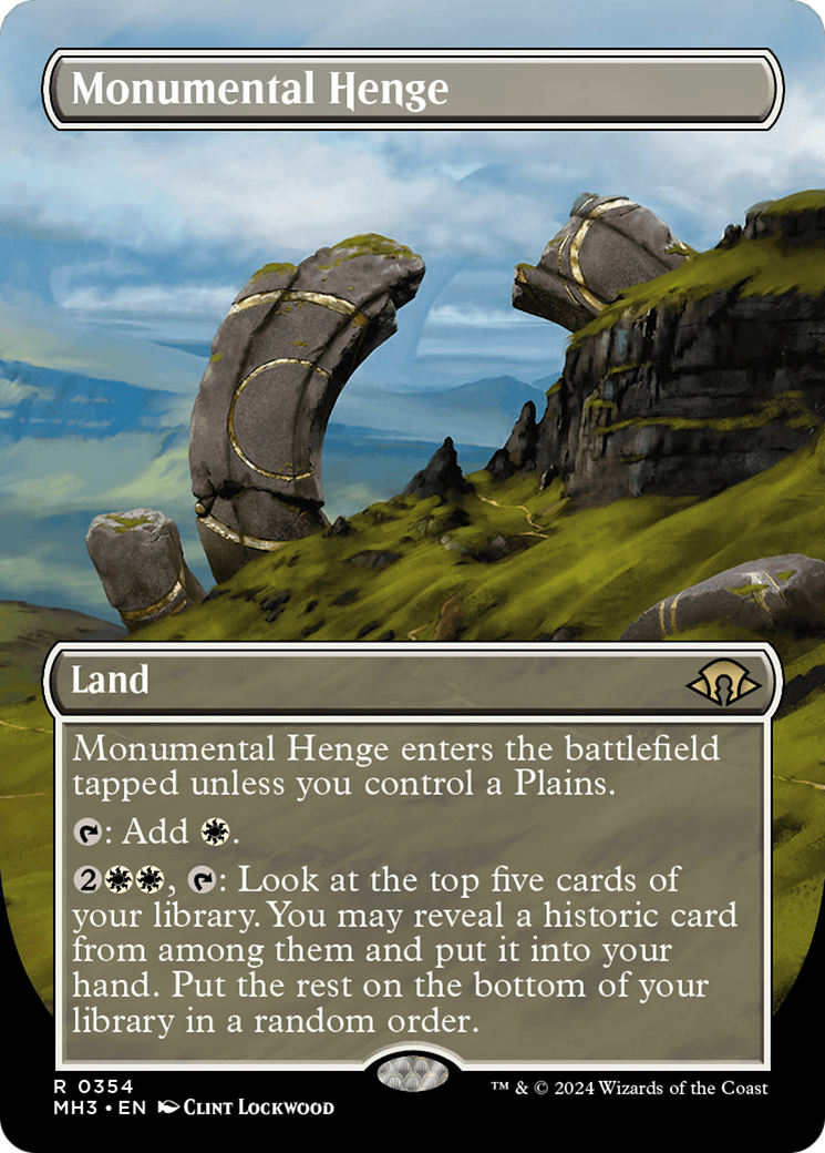 Monumental Henge (Borderless) [Modern Horizons 3] - Paradise Hobbies LLC