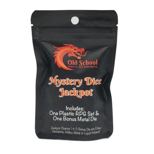 Mystery Dice Jackpot 7-Piece Acrylic or Resin Set w/ Bonus Metal Die - Paradise Hobbies LLC