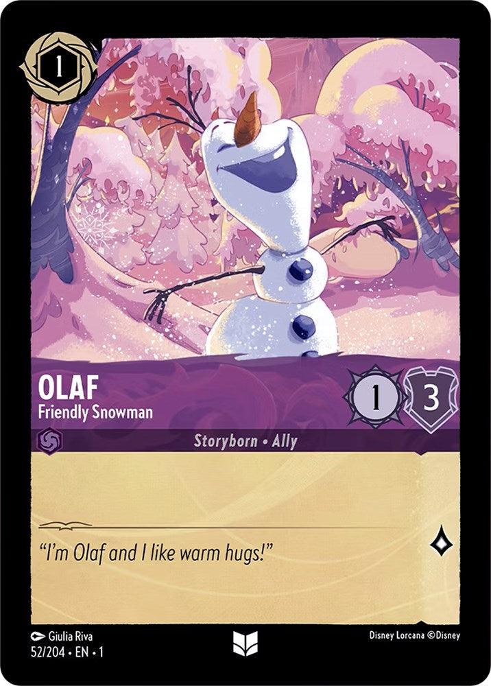 Olaf - Friendly Snowman (52/204) [The First Chapter] - Paradise Hobbies LLC