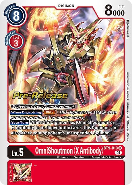 OmniShoutmon (X Antibody) [BT9-013] [X Record Pre-Release Promos] - Paradise Hobbies LLC