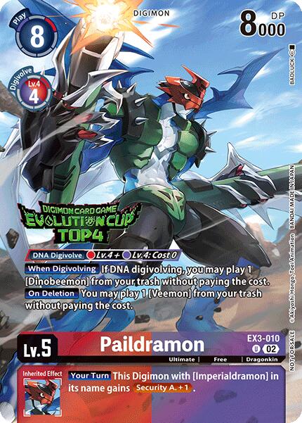 Paildramon [EX3-010] (2024 Evolution Cup Top 4) [Draconic Roar] - Paradise Hobbies LLC