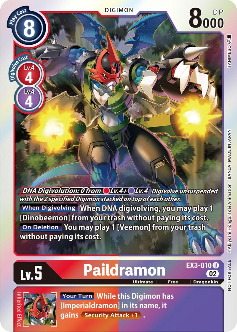 Paildramon [EX3-010] (Alternate Art) [Draconic Roar] - Paradise Hobbies LLC