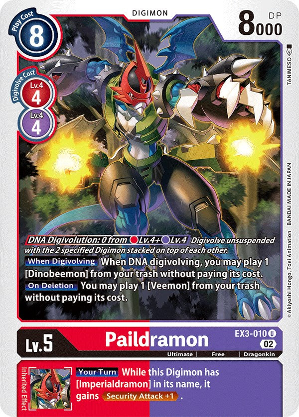 Paildramon [EX3-010] [Draconic Roar] - Paradise Hobbies LLC