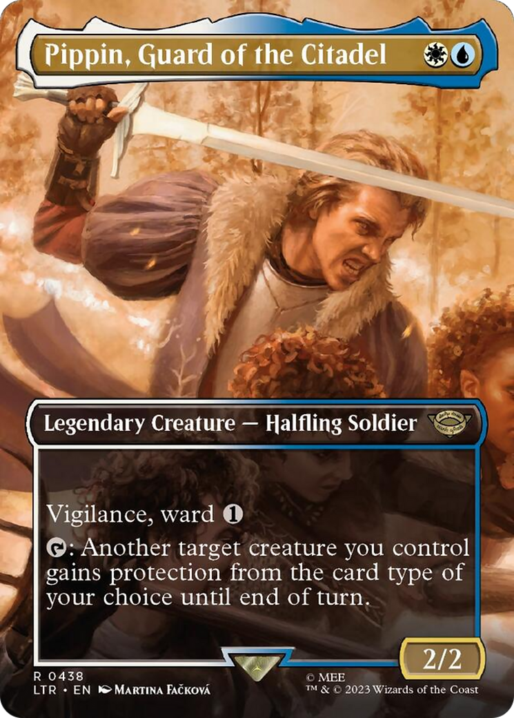 Pippin, Guard of the Citadel (Borderless Alternate Art) [The Lord of the Rings: Tales of Middle-Earth] - Paradise Hobbies LLC