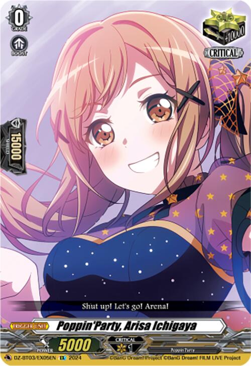 Poppin'Party, Arisa Ichigaya (DZ-BT03/EX05EN) [Dimensional Transcendence] - Paradise Hobbies LLC