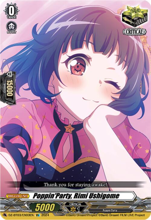 Poppin'Party, Rimi Ushigome (DZ-BT03/EX03EN) [Dimensional Transcendence] - Paradise Hobbies LLC