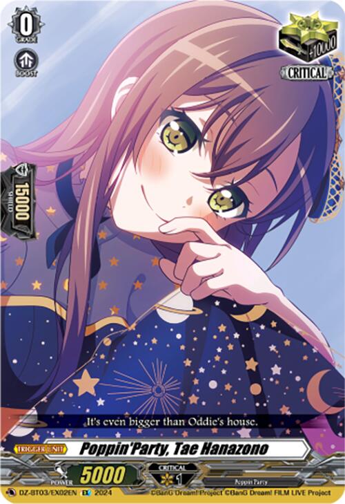 Poppin'Party, Tae Hanazono (DZ-BT03/EX02EN) [Dimensional Transcendence] - Paradise Hobbies LLC