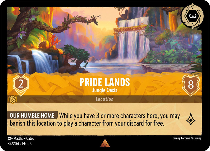 Pride Lands - Jungle Oasis (34/204) [Shimmering Skies] - Paradise Hobbies LLC