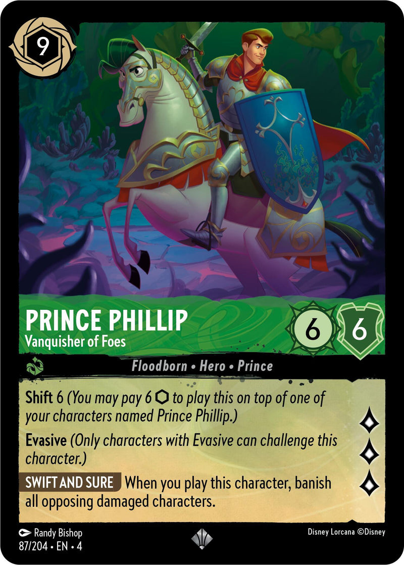 Prince Phillip - Vanquisher of Foes (87/204) [Ursula's Return] - Paradise Hobbies LLC