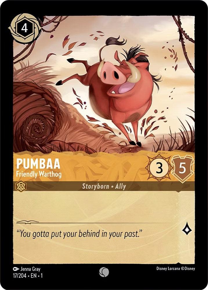 Pumbaa - Friendly Warthog (17/204) [The First Chapter] - Paradise Hobbies LLC