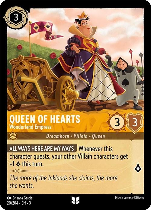 Queen of Hearts - Wonderland Empress (20/204) [Into the Inklands] - Paradise Hobbies LLC