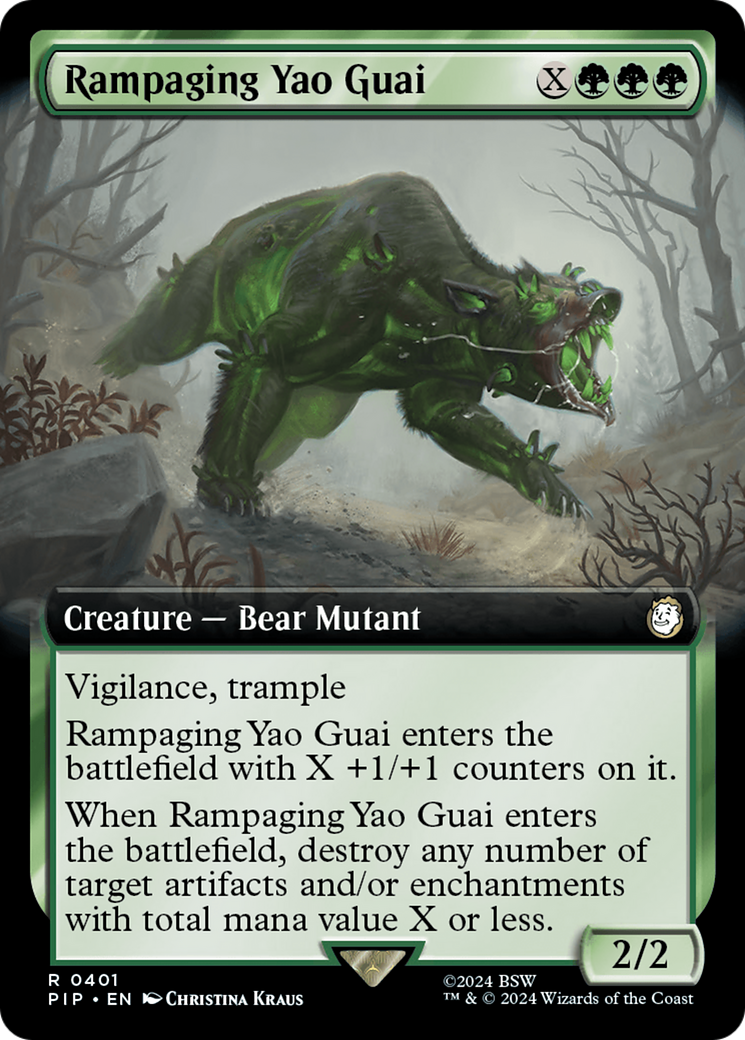 Rampaging Yao Guai (Extended Art) [Fallout] - Paradise Hobbies LLC