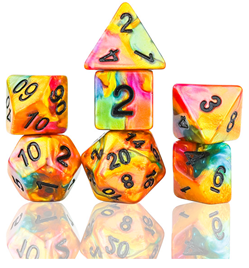 SIRIUS DICE 7CT: Celestial Rainbow Gold