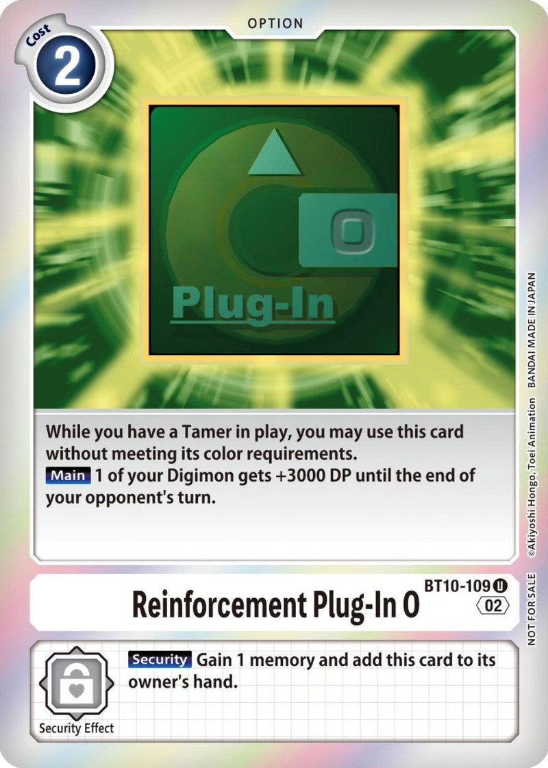 Reinforcement Plug-In 0 [BT10-109] (Event Pack 4) [Xros Encounter Promos] - Paradise Hobbies LLC