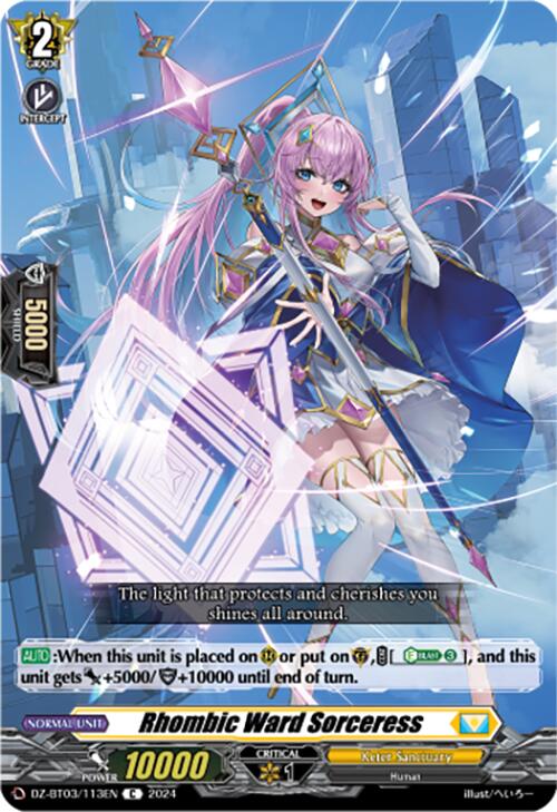 Rhombic Ward Sorceress (DZ-BT03/113EN) [Dimensional Transcendence] - Paradise Hobbies LLC