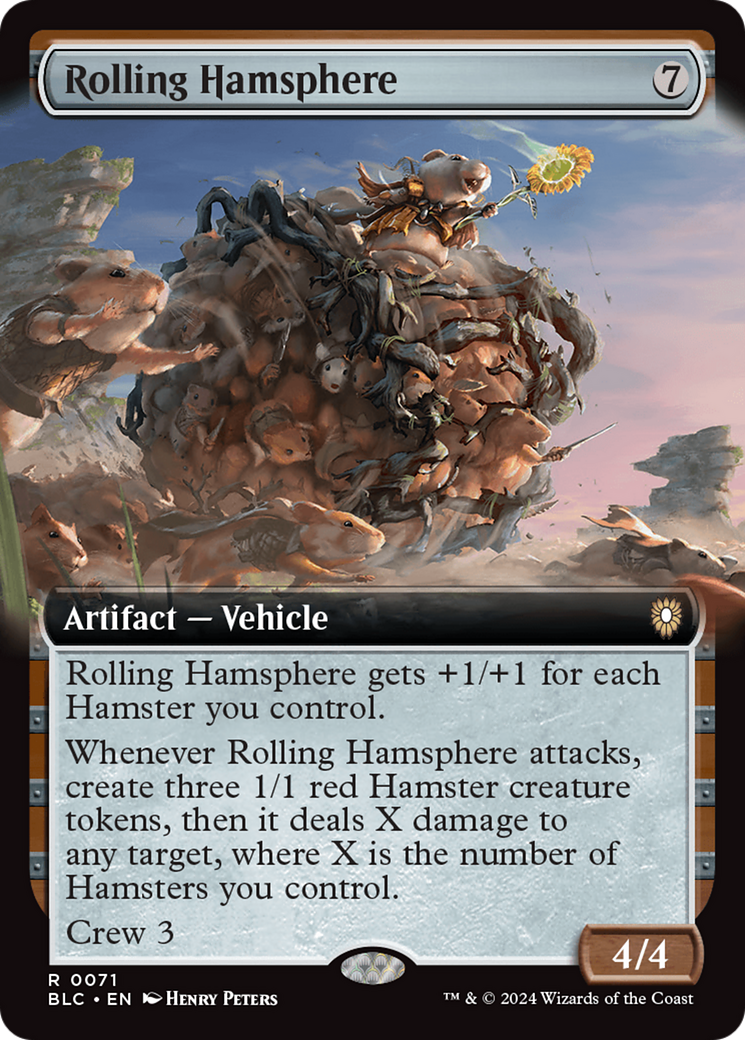 Rolling Hamsphere (Extended Art) [Bloomburrow Commander] - Paradise Hobbies LLC