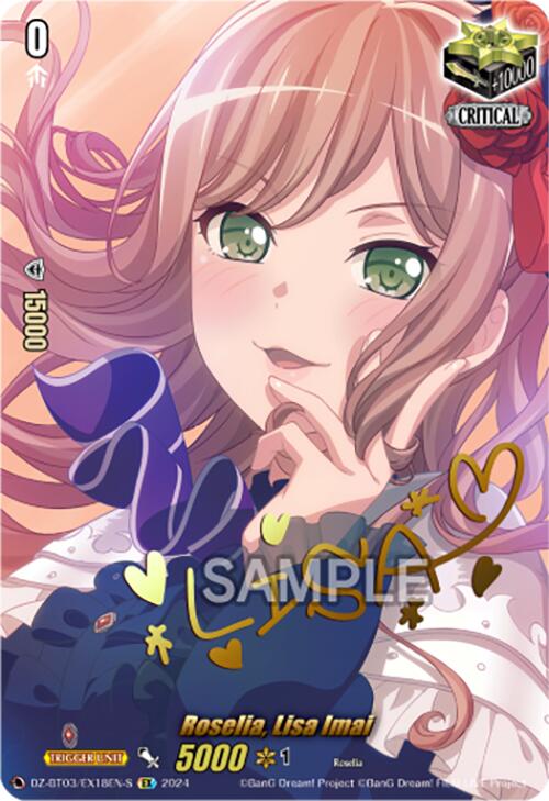 Roselia, Lisa Imai (Foil) (DZ-BT03/EX18EN-S) [Dimensional Transcendence] - Paradise Hobbies LLC