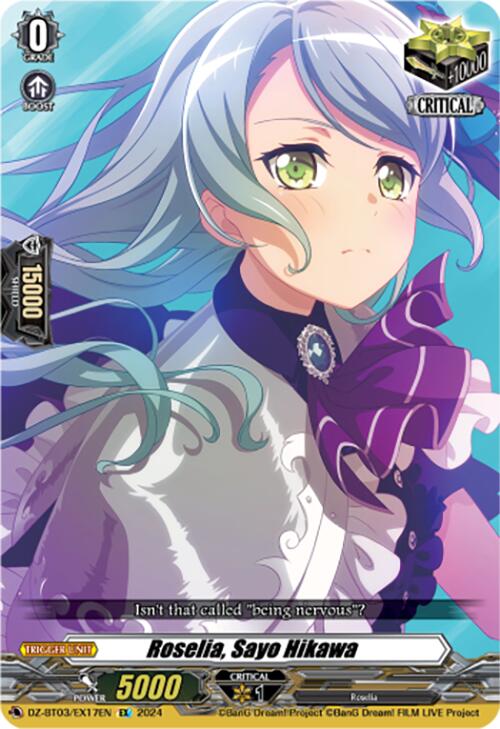 Roselia, Sayo Hikawa (DZ-BT03/EX17EN) [Dimensional Transcendence] - Paradise Hobbies LLC