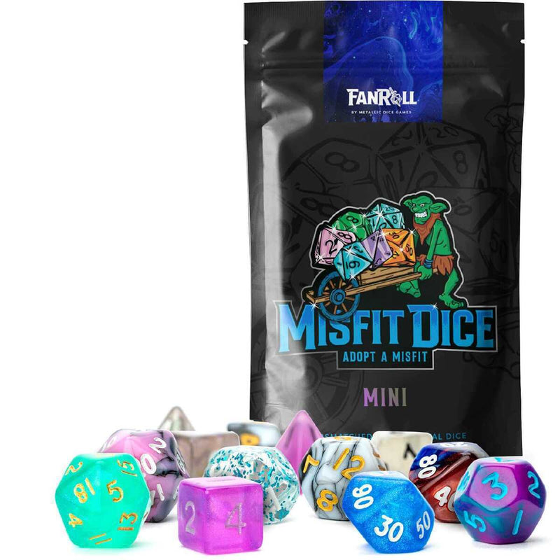 Mystery Misfit Mini Polyhedral Dice (14)