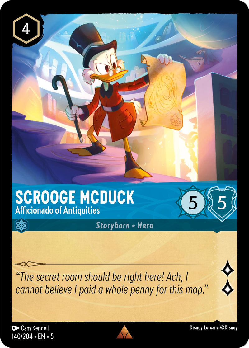 Scrooge McDuck - Afficionado of Antiquities (140/204) [Shimmering Skies] - Paradise Hobbies LLC