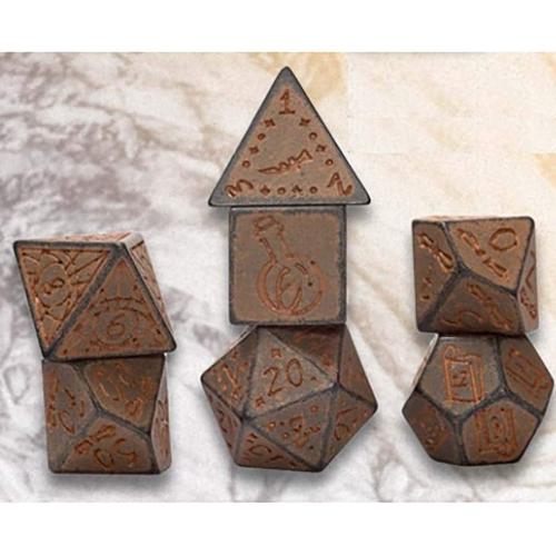 SIRIUS DICE 7CT POLY DICE SET: ILLUSORY STONE SERIES: GRANITE