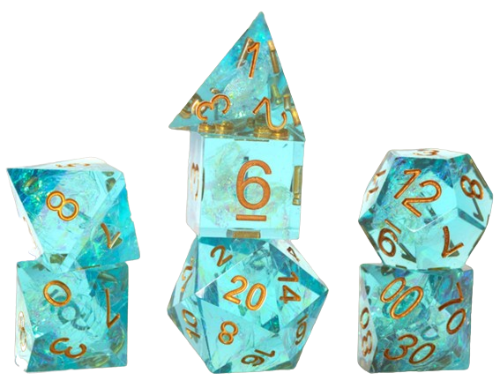 SIRIUS DICE 7CT Polyhedral - SHARP AQUA FAIRY