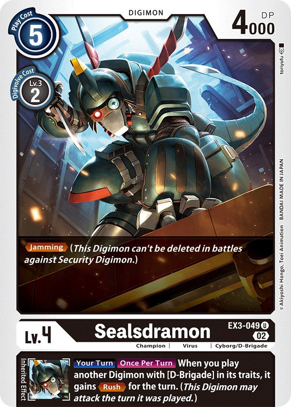 Sealsdramon [EX3-049] [Draconic Roar] - Paradise Hobbies LLC