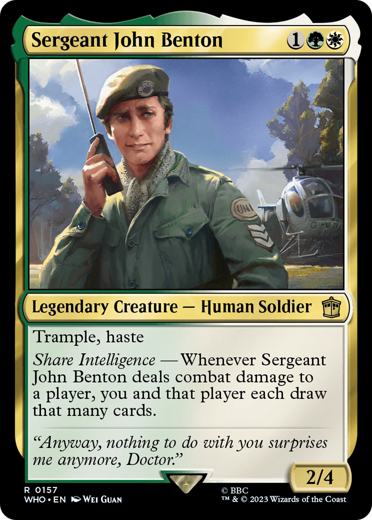 Sergeant John Benton [Doctor Who] - Paradise Hobbies LLC