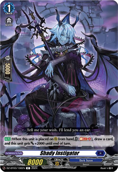 Shady Instigator (DZ-BT03/100EN) [Dimensional Transcendence] - Paradise Hobbies LLC