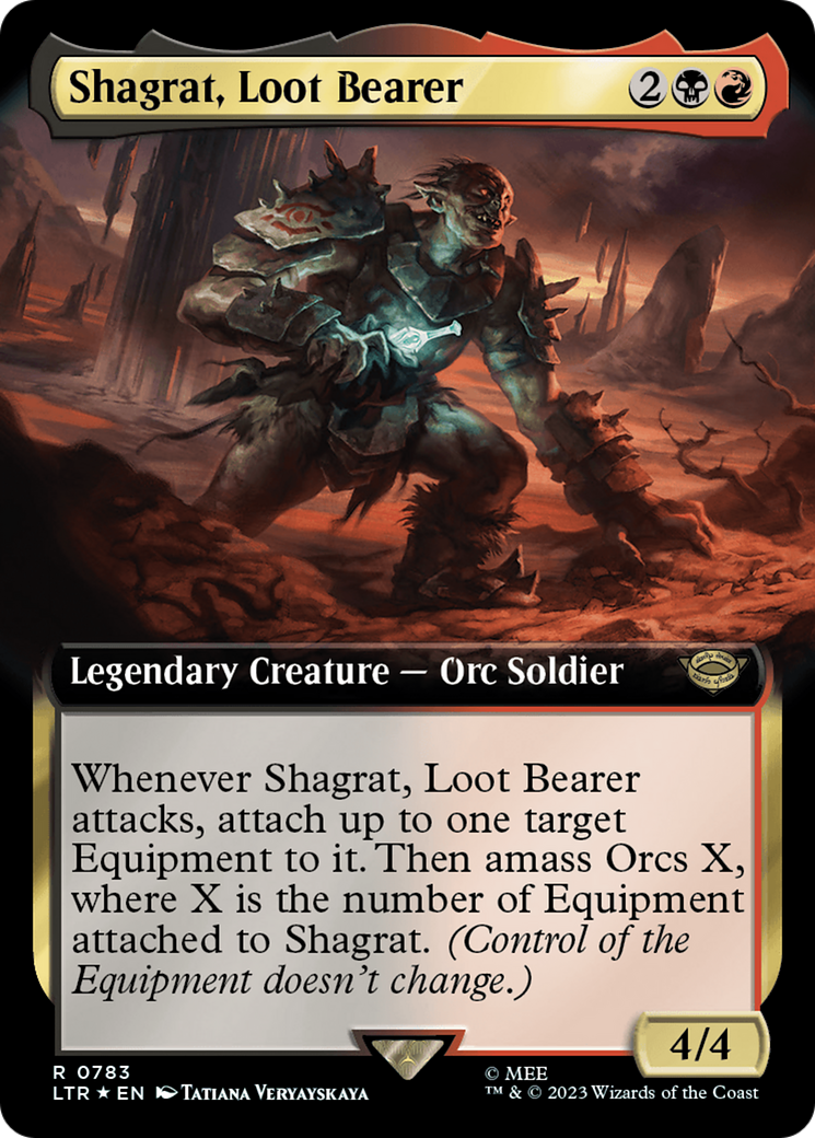 Shagrat, Loot Bearer (Extended Art) (Surge Foil) [The Lord of the Rings: Tales of Middle-Earth] - Paradise Hobbies LLC