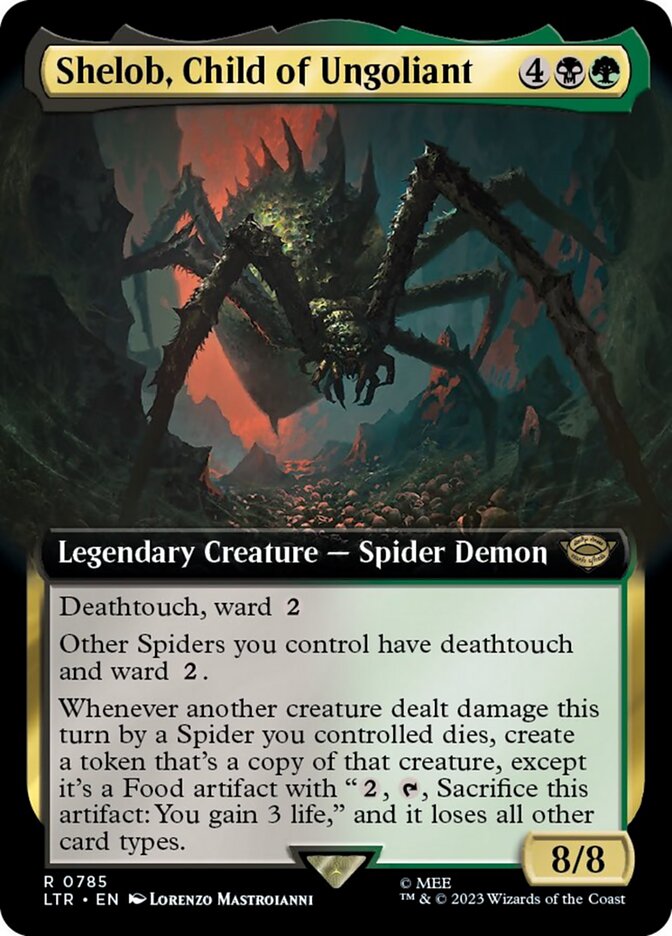 Shelob, Child of Ungoliant (Extended Art) (Surge Foil) [The Lord of the Rings: Tales of Middle-Earth] - Paradise Hobbies LLC