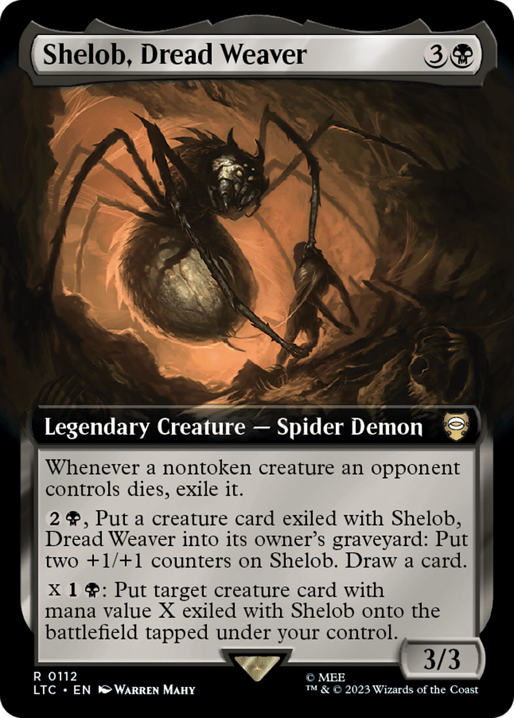 Shelob, Dread Weaver (Extended Art) [The Lord of the Rings: Tales of Middle-Earth Commander] - Paradise Hobbies LLC