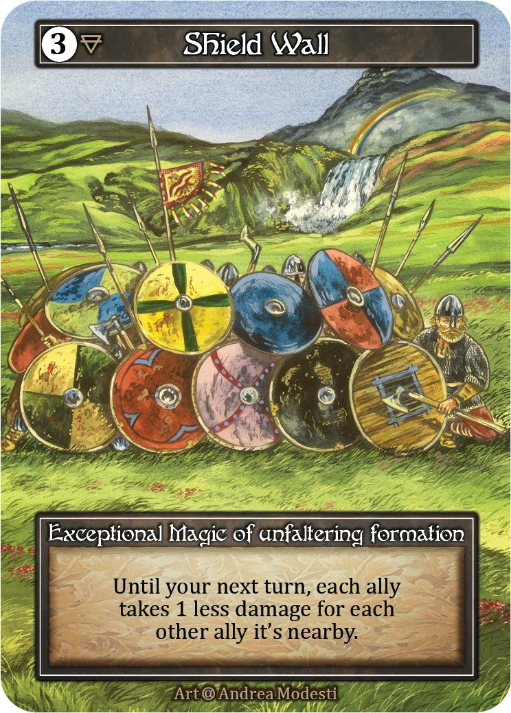 Shield Wall (Foil) [Alpha] - Paradise Hobbies LLC