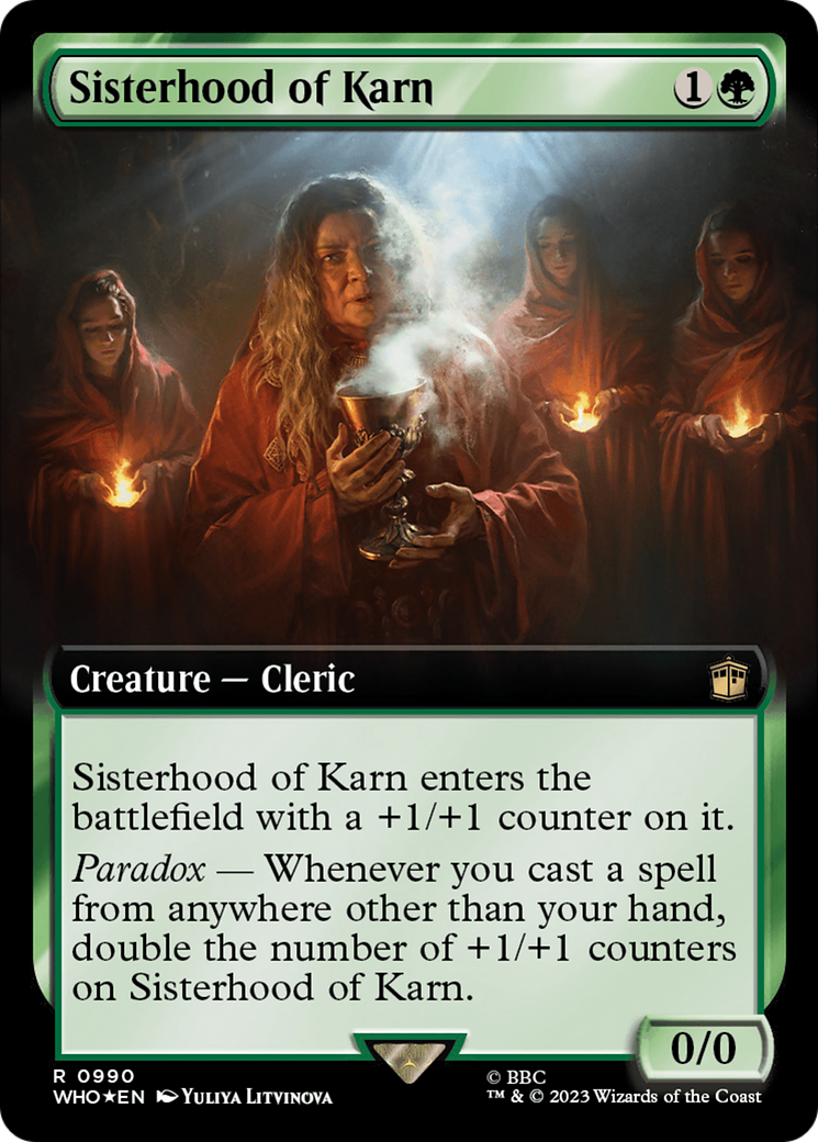 Sisterhood of Karn (Extended Art) (Surge Foil) [Doctor Who] - Paradise Hobbies LLC