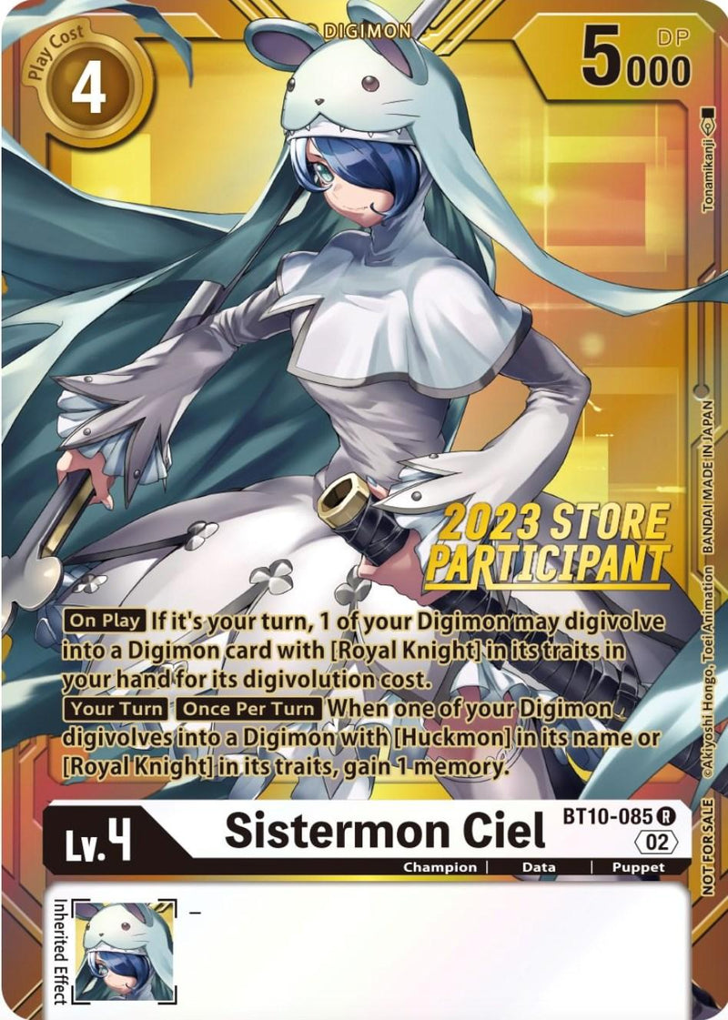 Sistermon Ciel [BT10-085] (2023 Store Participant) [Xros Encounter Promos] - Paradise Hobbies LLC