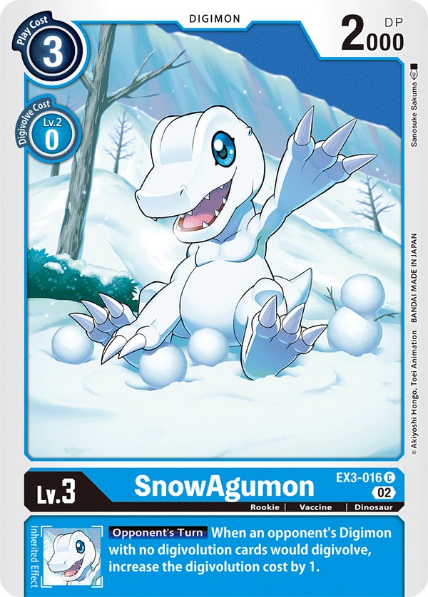 SnowAgumon [EX3-016] [Draconic Roar] - Paradise Hobbies LLC