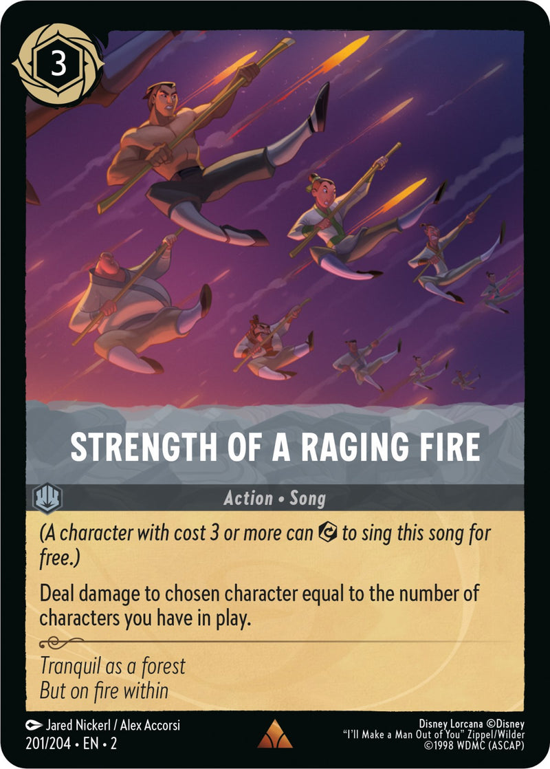 Strength of a Raging Fire (201/204) [Rise of the Floodborn] - Paradise Hobbies LLC