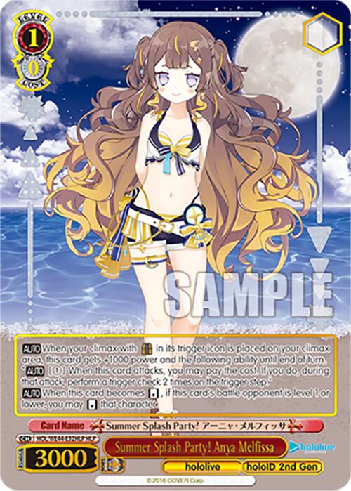 Summer Splash Party! Anya Melfissa (HOL/WE44-E32HLP HLP) [hololive production Summer Collection Premium Booster] - Paradise Hobbies LLC