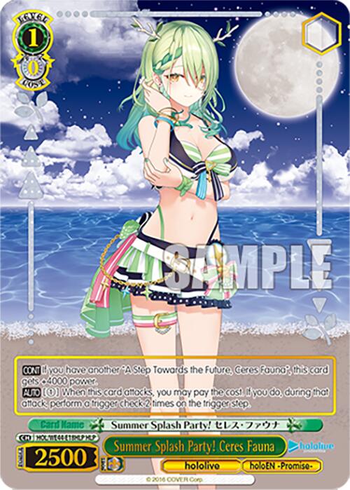 Summer Splash Party! Ceres Fauna (HOL/WE44-E18HLP HLP) [hololive production Summer Collection Premium Booster] - Paradise Hobbies LLC