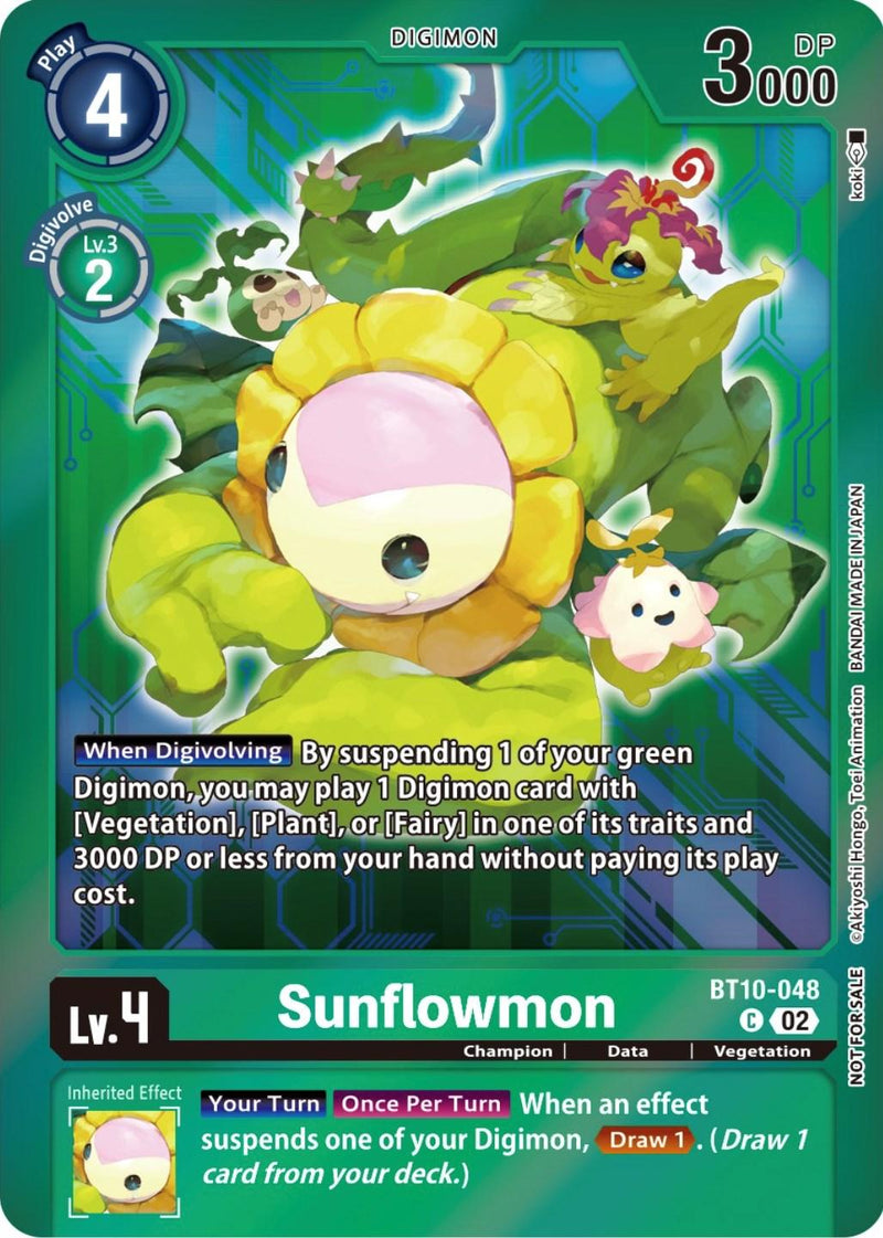 Sunflowmon [BT10-048] (Event Pack 5) [Xros Encounter Promos] - Paradise Hobbies LLC