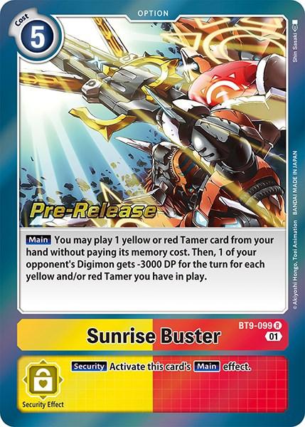 Sunrise Buster [BT9-099] [X Record Pre-Release Promos] - Paradise Hobbies LLC