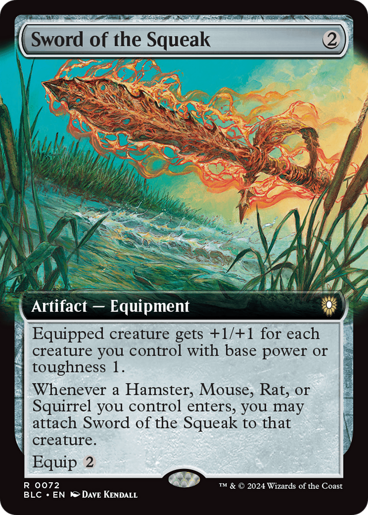 Sword of the Squeak (Extended Art) [Bloomburrow Commander] - Paradise Hobbies LLC