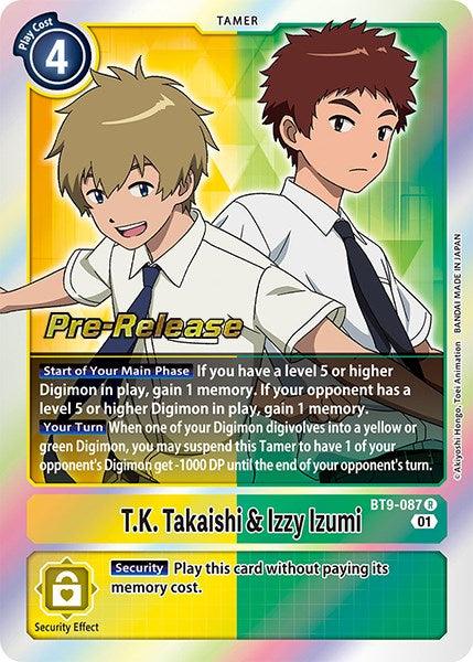 T.K. Takaishi & Izzy Izumi [BT9-087] [X Record Pre-Release Promos] - Paradise Hobbies LLC