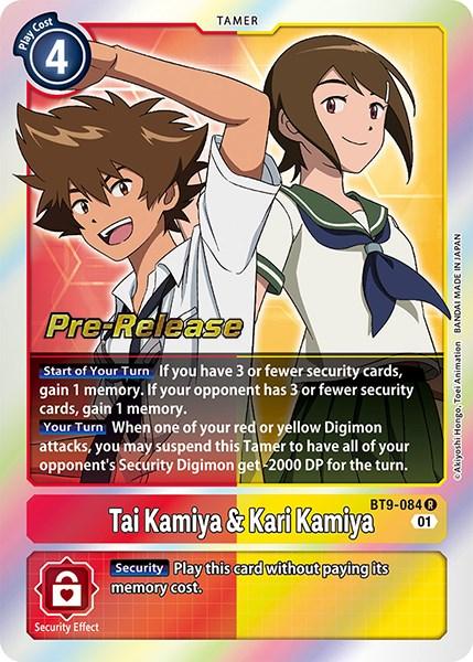 Tai Kamiya & Kari Kamiya [BT9-084] [X Record Pre-Release Promos] - Paradise Hobbies LLC