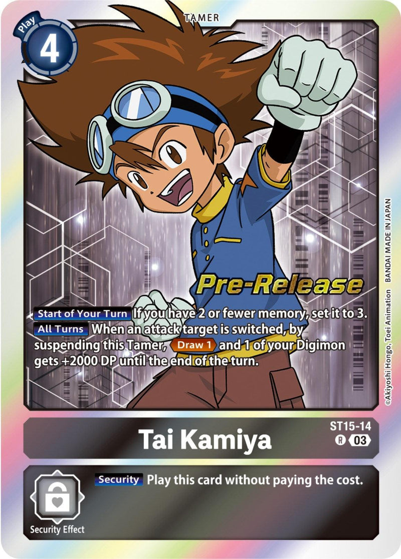 Tai Kamiya [ST15-14] [Starter Deck: Dragon of Courage Pre-Release Cards] - Paradise Hobbies LLC