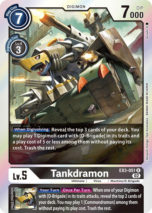 Tankdramon [EX3-051] [Draconic Roar] - Paradise Hobbies LLC